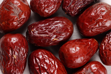 Kurma Merah or Chinese Red Dates or Angco is Dried Unabi Fruit or Jujube For Chinese Medicine.