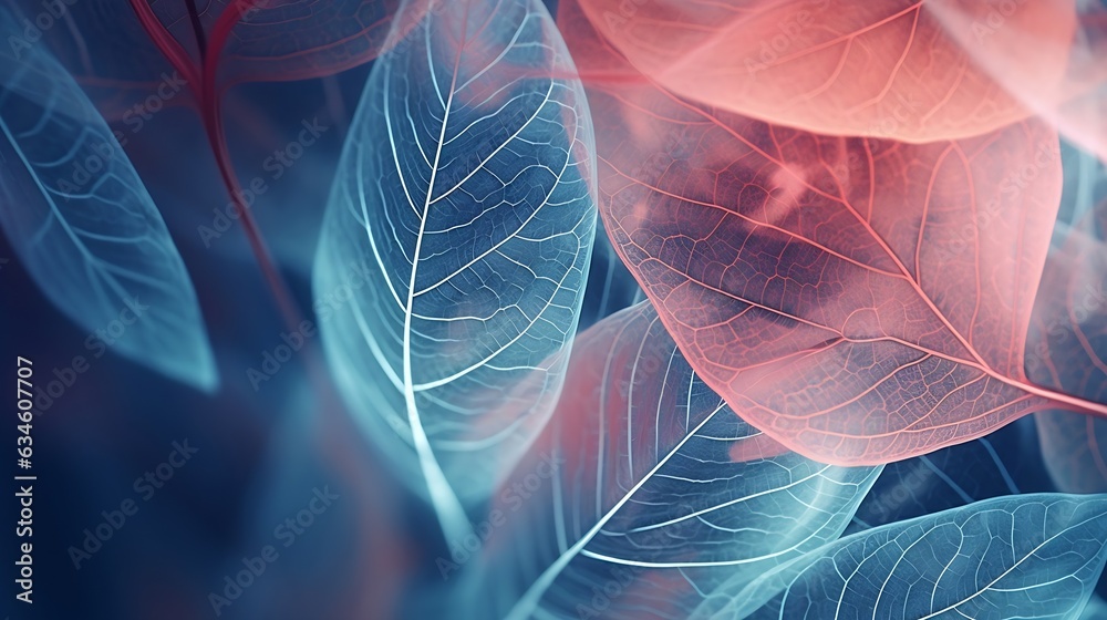Poster generative ai : leaf background. leaf background concept