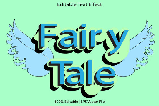 Fairy tale editable text effect emboss comic style