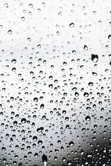 water drops on glass