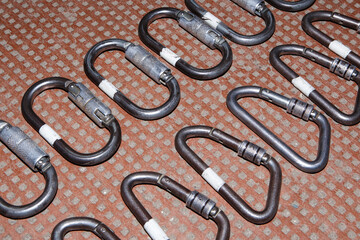 Hiking camping gear equipment for hiking climbing carbine with clutch mountaineering, safety rope,...