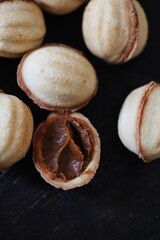 macarons on a white background