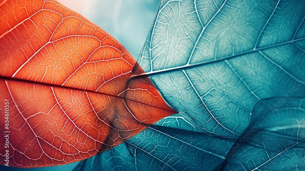 Poster Generative AI : leaf background. leaf background concept
