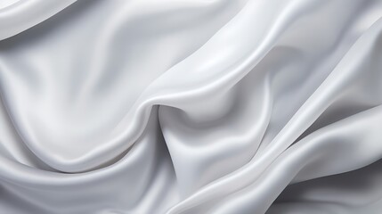 Obraz premium Generative AI : White gray satin texture that is white silver fabric silk panorama background with beautiful soft blur pattern natural.