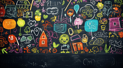Whimsical Back-to-School Adventures: Chalkboard Doodles and Playful Creativity