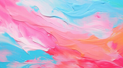 colorful acrylic paint background, pain strokes, pastal colours