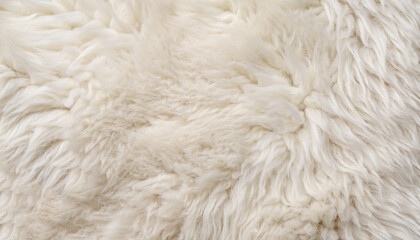 White soft wool texture background, seamless cotton wool, light natural sheep wool, close-up texture of white fluffy fur, wool with beige tone for designer