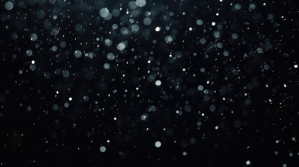 Real dust particles floating . Dust particles in the air. Light blue background	