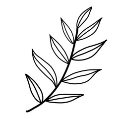 Fototapeta na wymiar black and white leaves