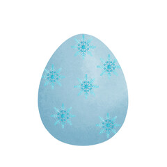 Blue Easter egg