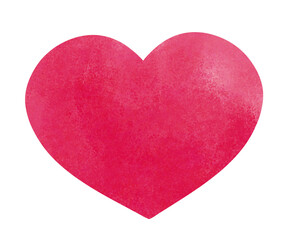 red heart isolated on white