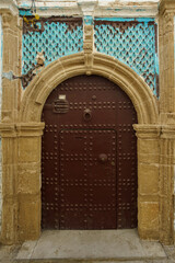 Morocco. Rabat. Morocco. Rabat. A traditional door in a street of the medina