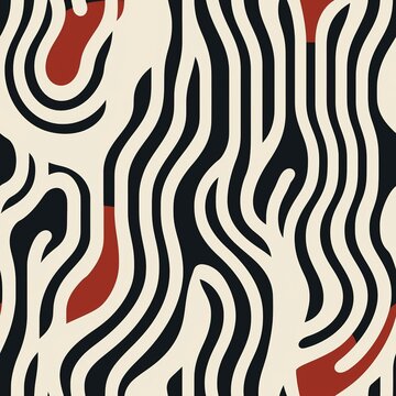seamless pattern with zebra