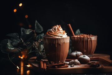 Festive Christmas Magic: Wrapped Gift in a Cozy Atmosphere