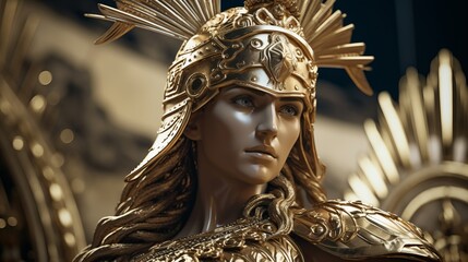 The greek goddess athena.generative ai
