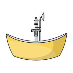 Bath tub vector icon.Color vector icon isolated on white background bath tub.