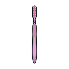 Toothbrush vector icon.Color vector icon isolated on white background toothbrush .