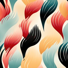 Fototapeta premium seamless pattern with feathers