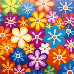 seamless pattern with flowers