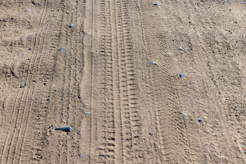 Rural road for cars and transport