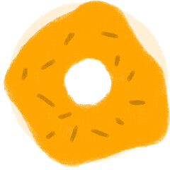 orange donut
