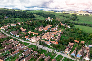 The picturesque village of Vicri in Transylvania