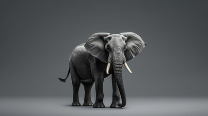 Obraz premium elephant on the isolated background