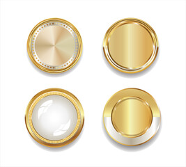 Luxury retro golden badges and labels collection 