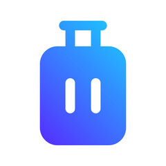 suitcase gradient fill icon