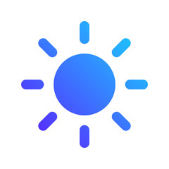 sun gradient fill icon