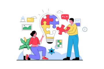 Creative Business Team - Flat Vector