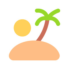 island flat icon