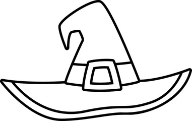 hat for halloween decorative element