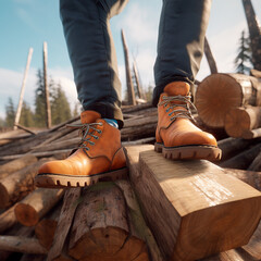 Hiking shoes promotion photo timberland brand