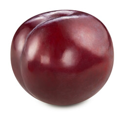 Plum isolated on white