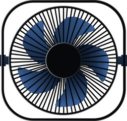 vector illustration of the cooling system, Gradient vector illustration.