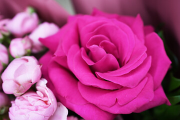 Beautiful colorful mixed flower bouquet