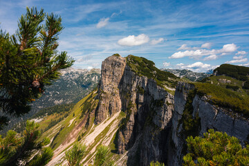 Berggipfel in den Alpen Österreichs