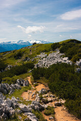 Berggipfel in den Alpen Österreichs