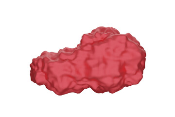 Set of 3d crystal glass bubbles with refraction and holographic effect isolated on transparent or white background