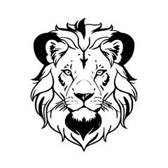 lion head vector