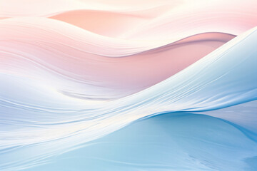 Soft pastel waves gently rippling on water, forming a tranquil love background Generative AI