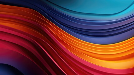  Abstract 3D Background with Stripes