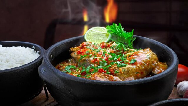 Moqueca fish and shrimp food
