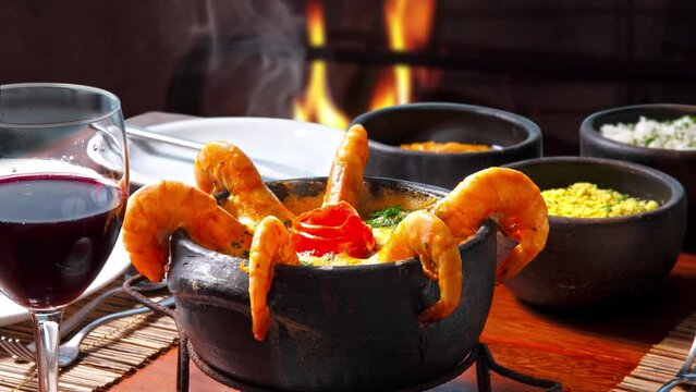 Moqueca fish and shrimp food