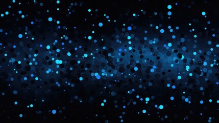 Blue Spots on Black Background