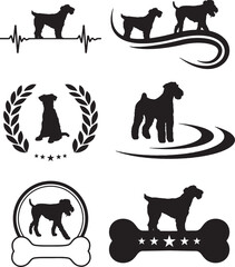 Airedale Terrier Dog Vector Graphics Pack