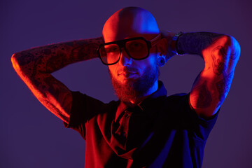 bald brutal man