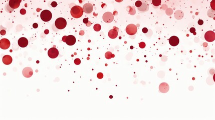 Crimson Spots on White Background