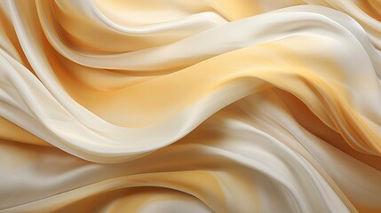 Fototapeta premium Gold and Silver Silk Waves